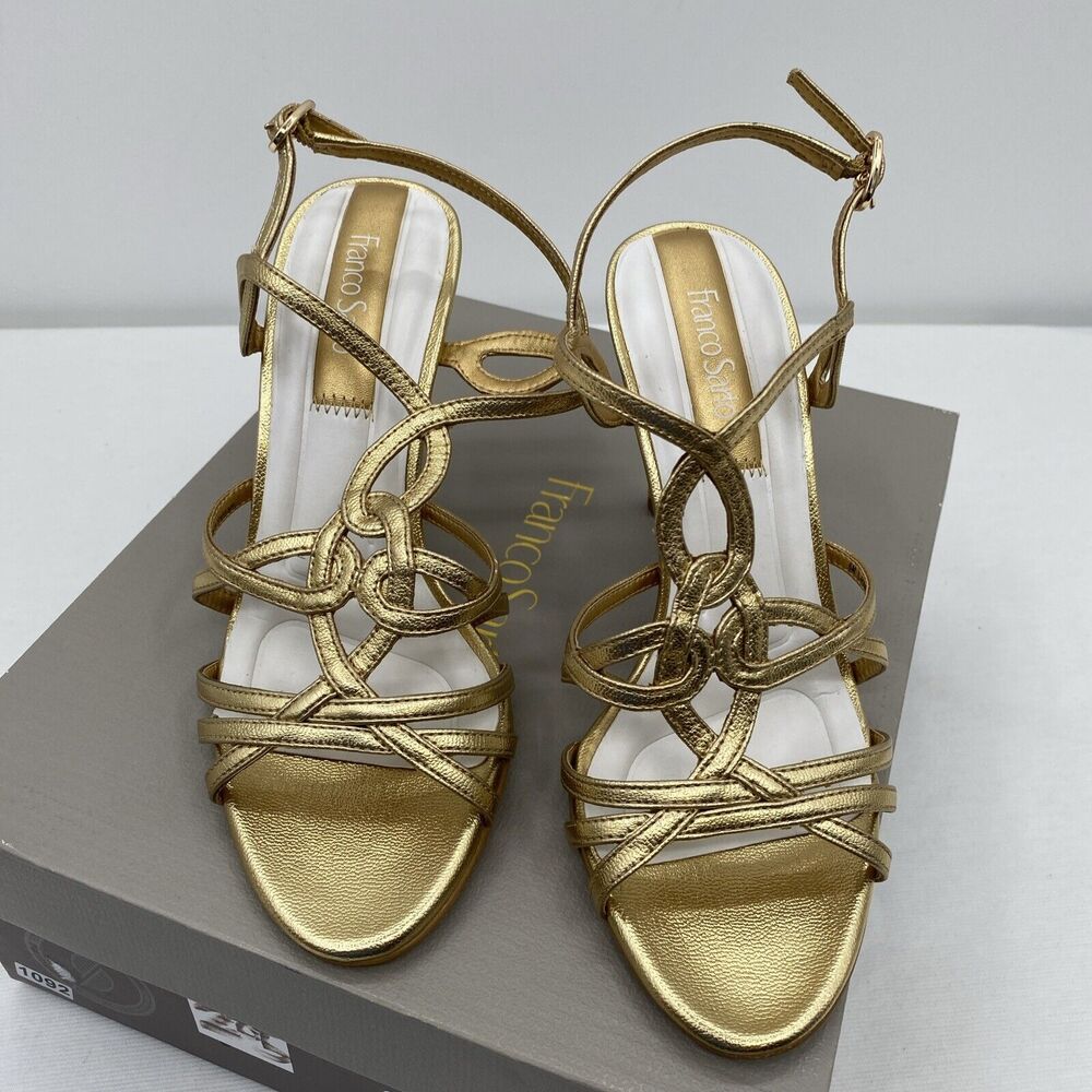 Franco Sarto L-Harley Gold Heels Size 6 M - Picture 3 of 12